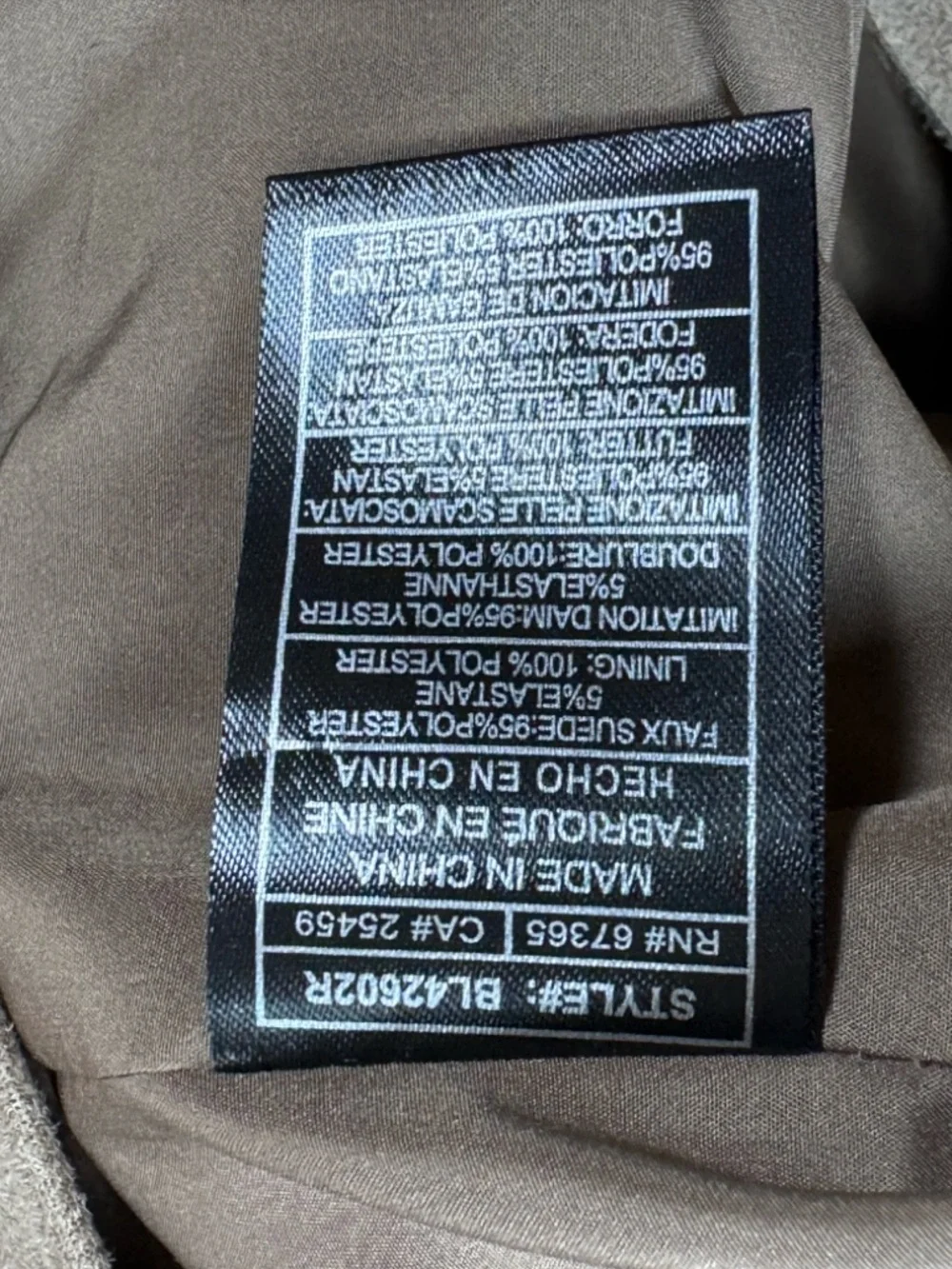 BB Dakota Steve Maden Women's Tan Faux Suede Jacket Size Medium - Picture 15 of 15